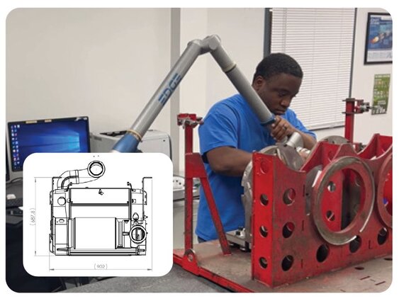 Dinex Emission Inc. - Regular 3D jig inspection