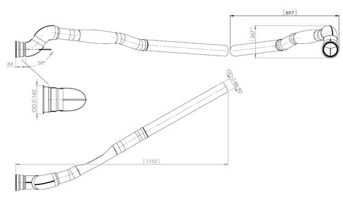 TUBE ARRIERE-SCANIA-1854156