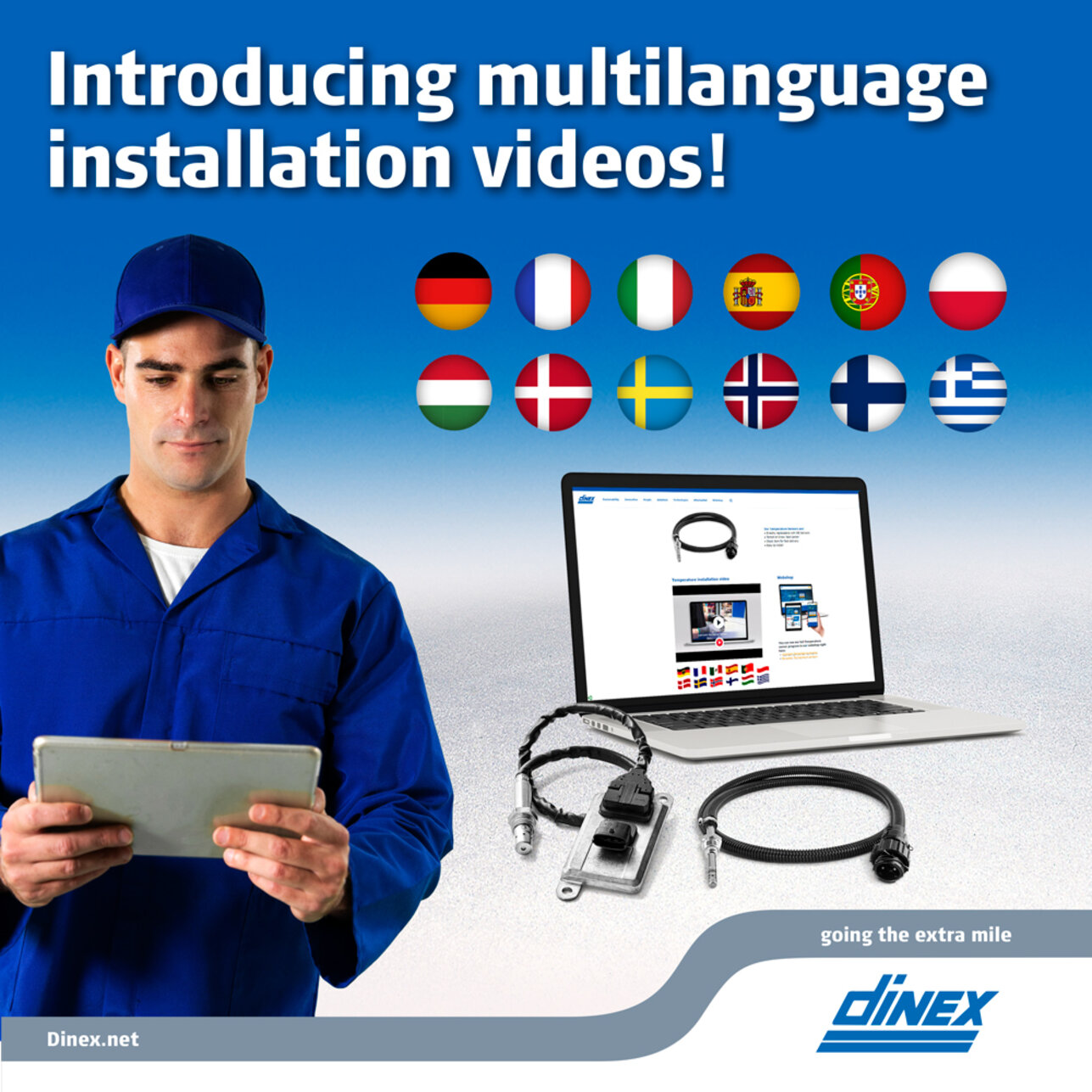 Dinex - Introducing multilanguage installation videos