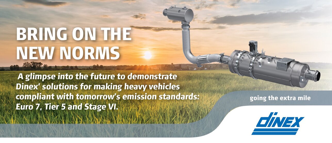 A glimpse into the future to demonstrate Dinex’ solutions for making heavy vehicles compliant with tomorrow’s emission standards: Euro 7, Tier 5 and Stage VI.