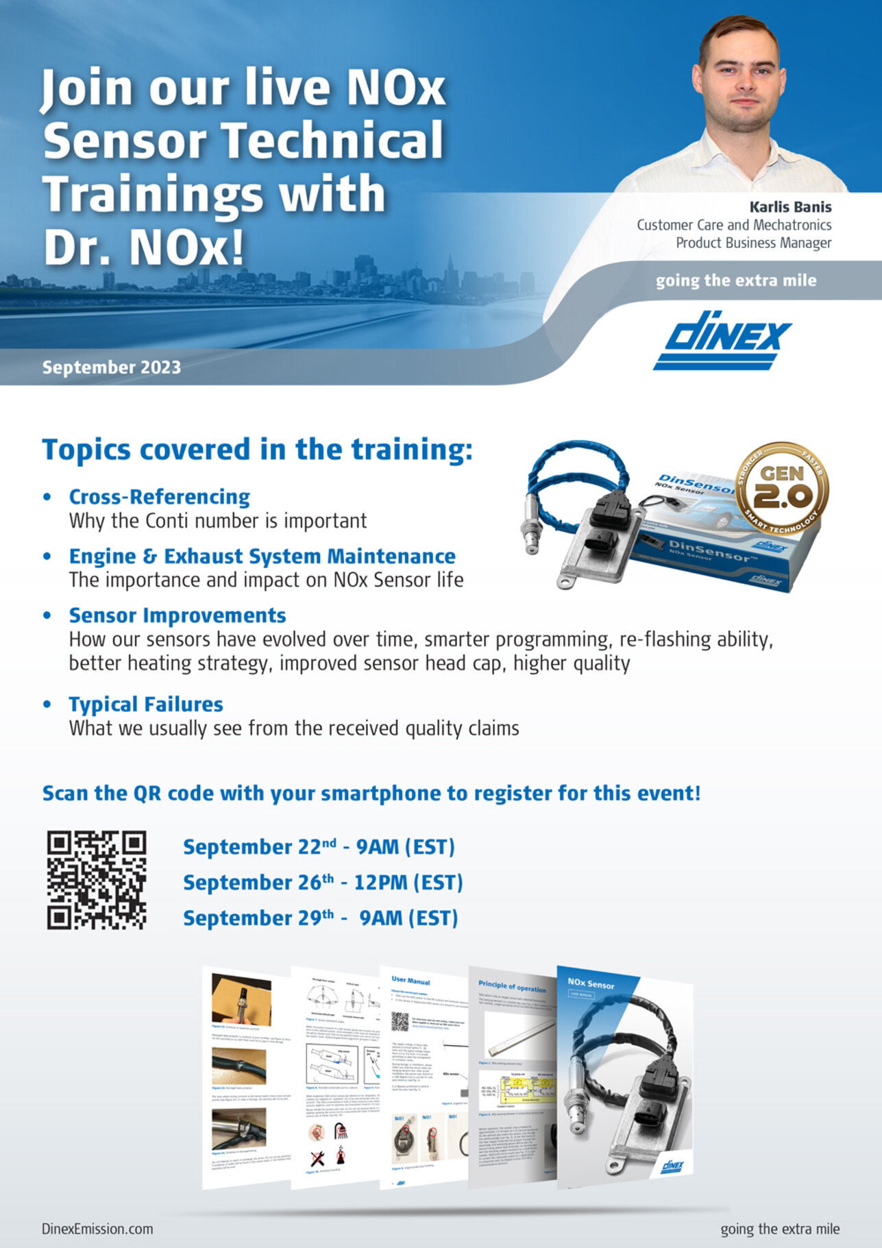 Invitation to live NOx sensor training with Dr. NOx!