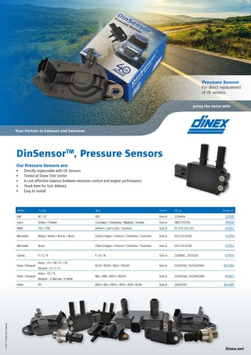 Dinex pressure sensor - EU