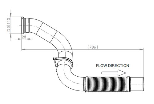 TUBE AVANT-MERCEDES-E-LINE 54271