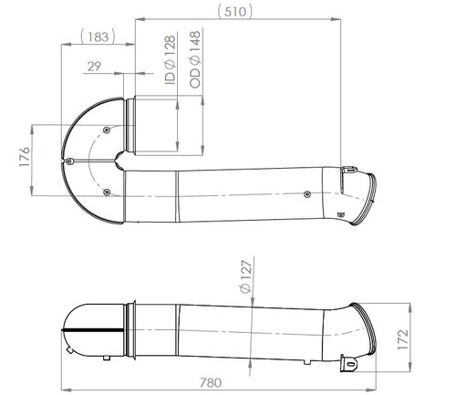 TUBE ARRIERE-DAF-1744448