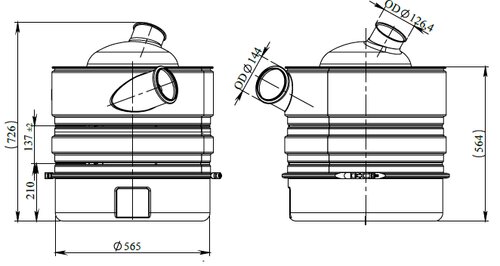 Silencer for Scania