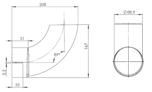 Pipe for Mercedes