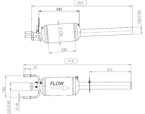 Silencer for Mercedes