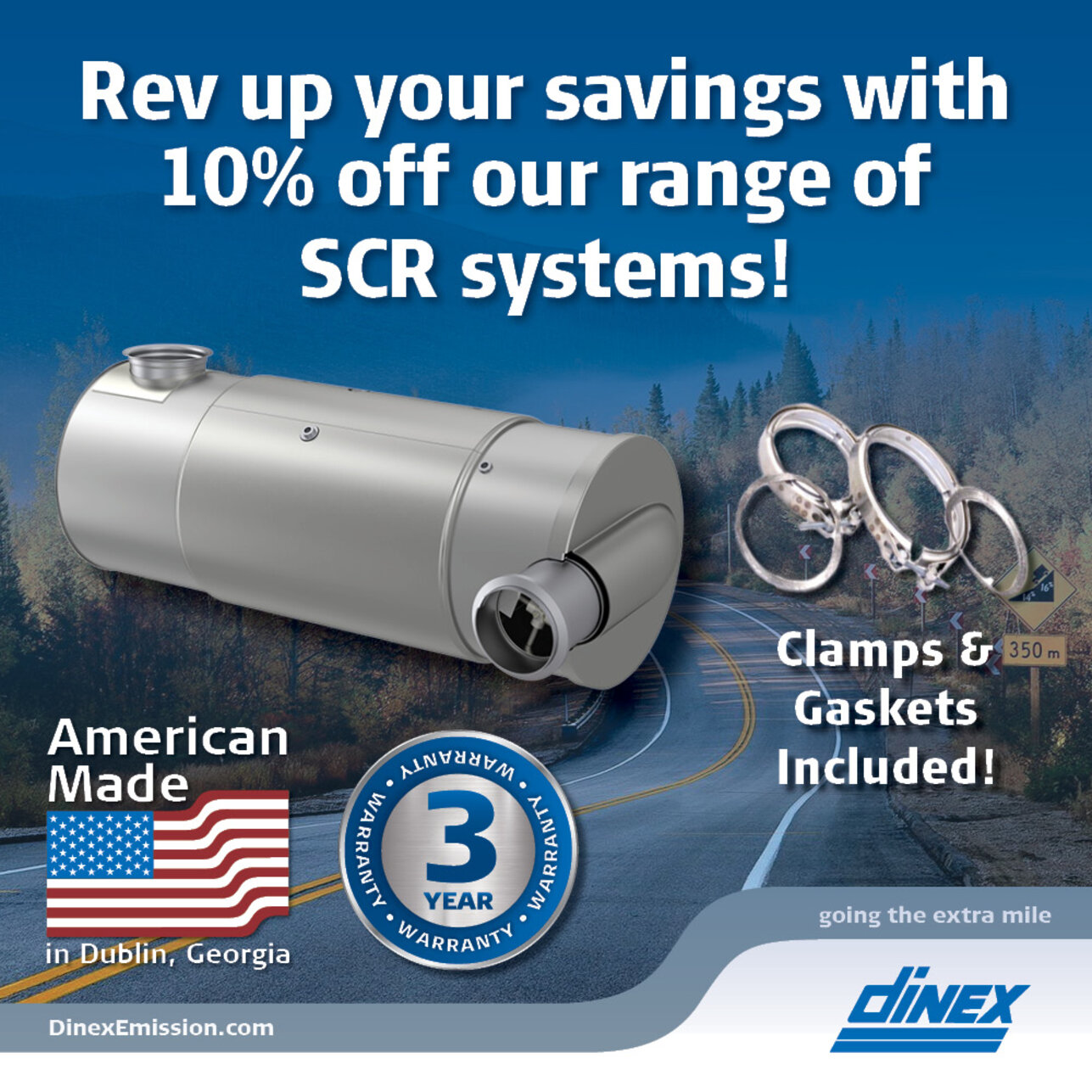 Savings on Dinex SCR systems - US aftermarket