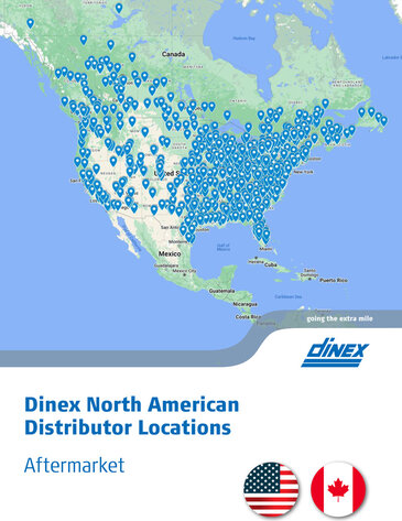 Dinex North American Distributor Locations