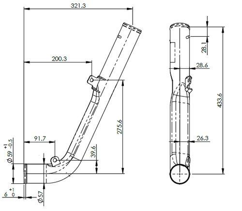 Water Coolant Pipe for Scania