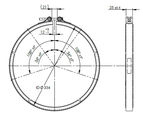 V-Clamp for DAF