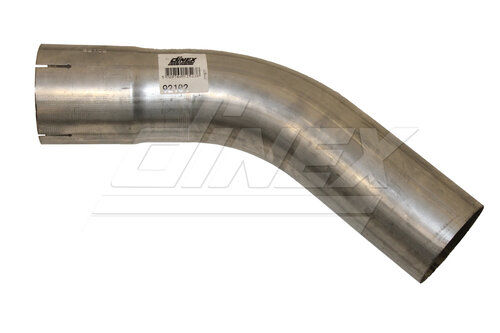 45ø Exhaust Bend, OD/ID=101.6/102.1 L=245, ALU