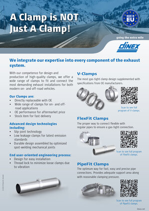 Dinex offers pipe technology systems