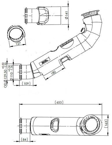 Insulated Exhaust Pipe for MAN