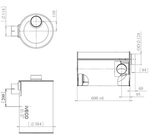 Silencer for Iveco