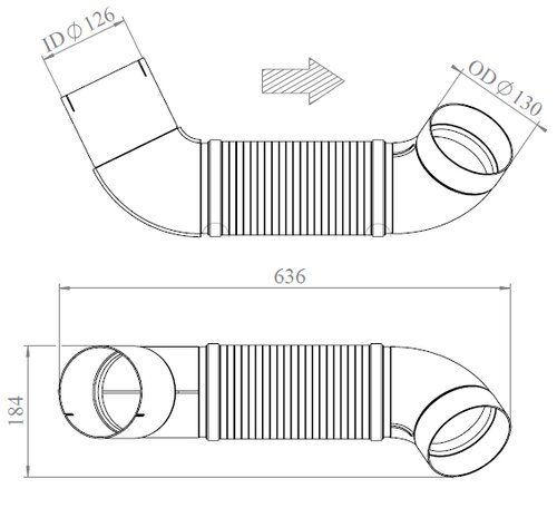 Pipe for Mercedes