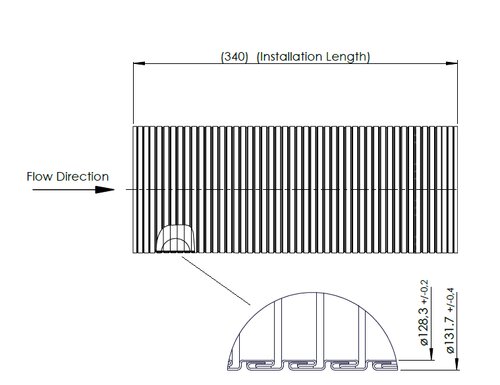 Exhaust Flex DS2+, ZINC, E-line