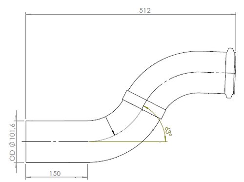 Pipe for Volvo