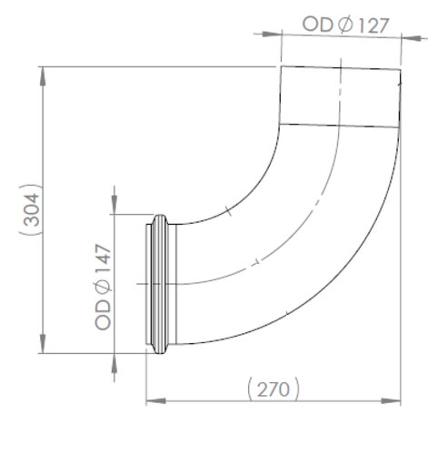 Exhaust Pipe for Volvo, E-line