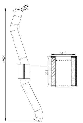 Exhaust Pipe for Scania, E-line