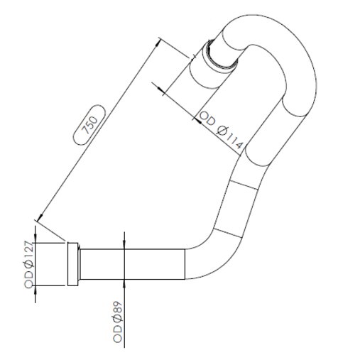 Pipe for Scania