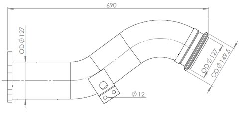 TUBE AVANT-BOVA-DAF-1354960