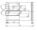 Middle Silencer 850mm, 263mm, 77.0/88.9, ALU