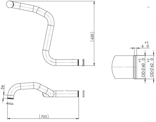 Water Coolant Pipe for MAN