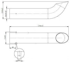 Exhaust Pipe for Scania