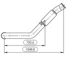 Exhaust Pipe w. Bellow for International