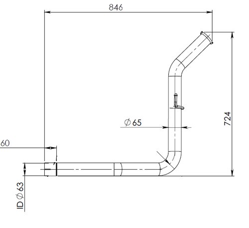 Pipe for Iveco