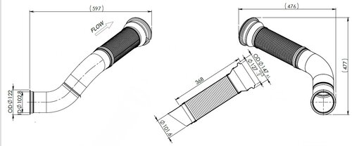 TUBE AVANT-VOLVO-E-LINE 82266