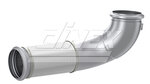 Exhaust Pipe w. flex, D2S+ for Volvo