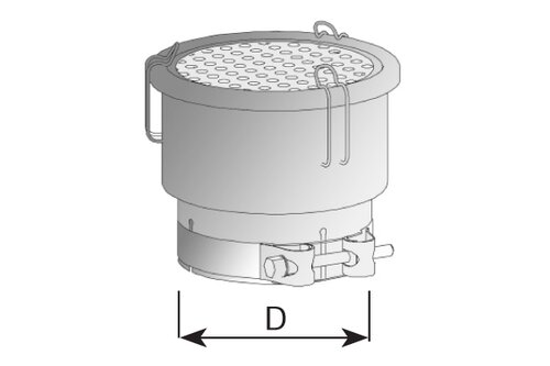 Spark Arrestor, Pipe, Ø=50.5