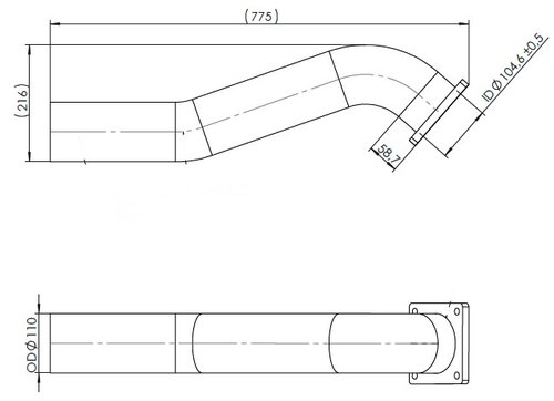 Exhaust Pipe for MAN, E-line