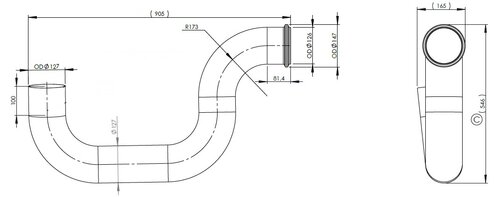 Exhaust Pipe for Volvo, E-line