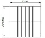 INSERT SILENCIEUX -UNIVERSEL-DOC 206x205