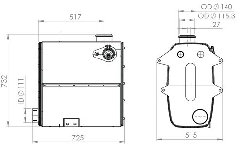 Silencer W. SCR for MAN