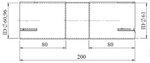 Pipe Connector, ID=61 / L=200, ALU