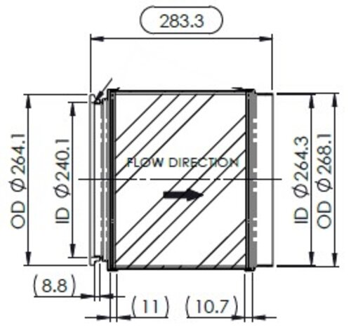 DPF for Detroit Diesel EPA17