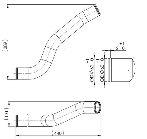 Water Coolant pipe for MAN