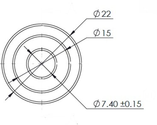 Universal Fitting, M14X1,5 / Ø7,4