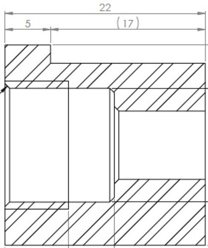 Universal Fitting, M14X1,5 / Ø7,5