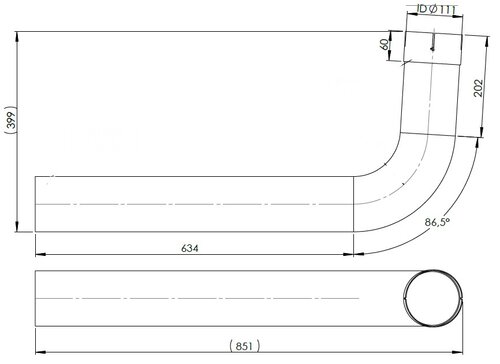 Exhaust Pipe for MAN, E-line