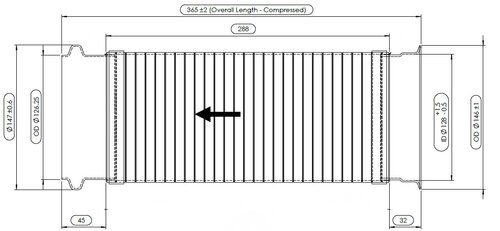 Exhaust Flex, D3S for Volvo