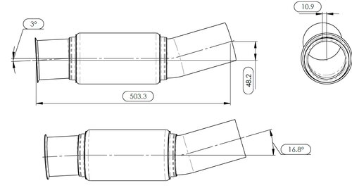 Exhaust Pipe w. bellow for Freightliner