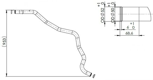 Water Coolant Pipe for DAF