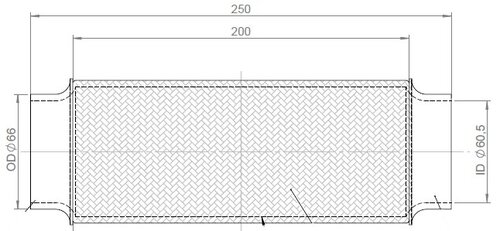 Bellow, ID=60.5  L=250, SS