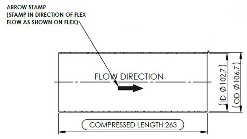 Exhaust Flex, D3S for Kenworth