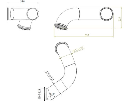 TUBE AVANT-DAF-1608838